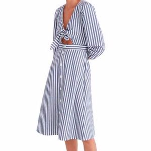 Madewell Cutout Striped Dress
